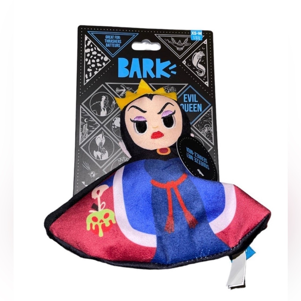 Disney Bark Evil Queen / Hag Dog Plush Toy
